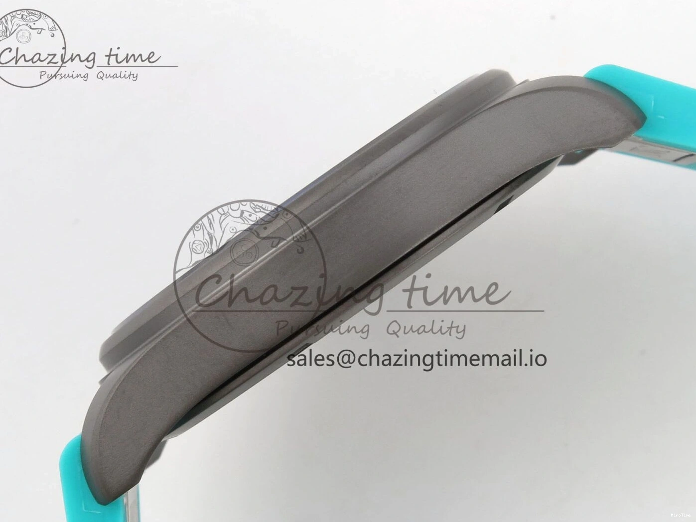 MIROTIME 0419 Pilot Mark XX BLSF 1:1 Best Edition Black Blue Dial on Blue Rubber Strap MIYOTA Sleek 6989